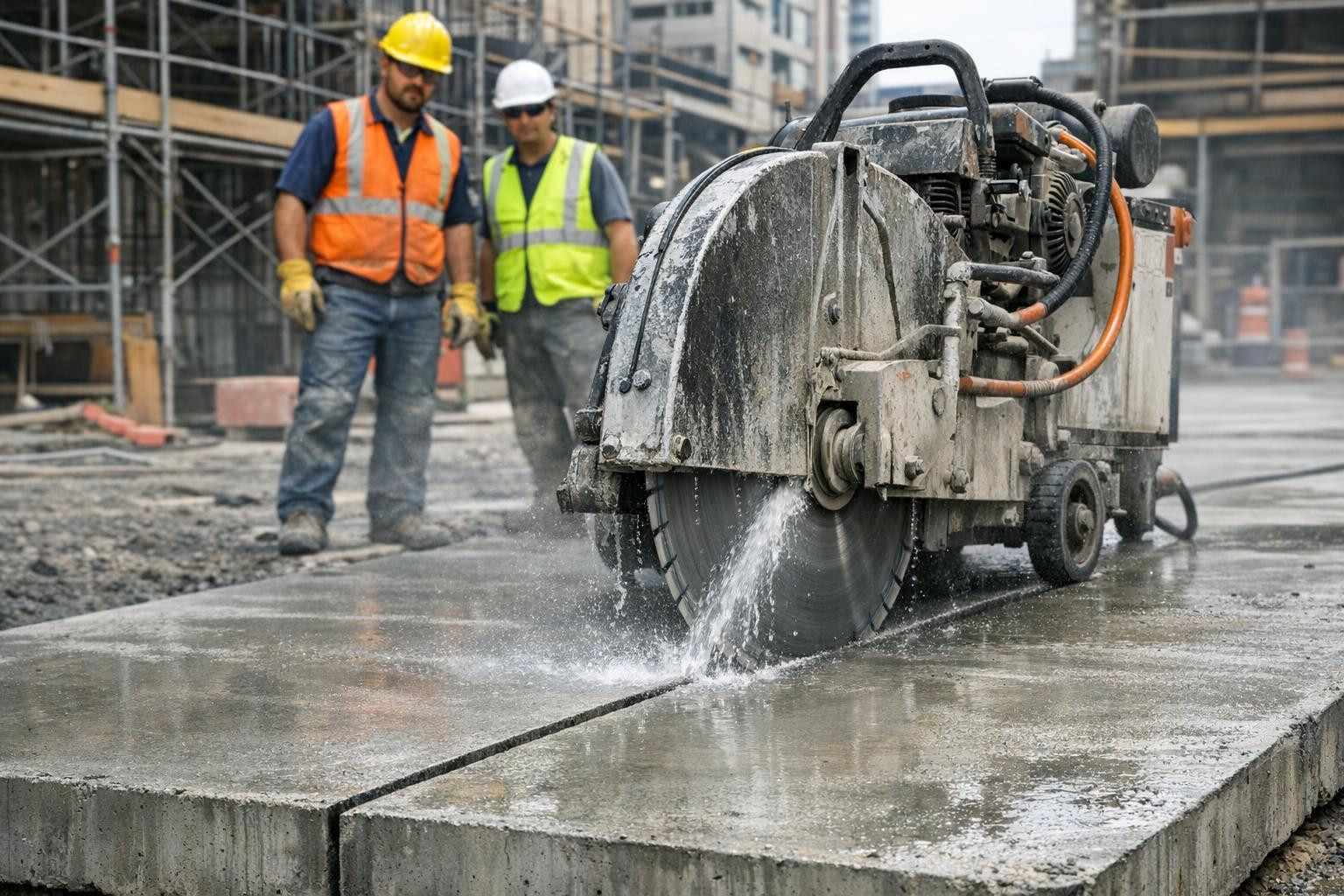 Diamond sawing is a cutting technique that utilizes a blade with diamond segments to slice through hard materials such as concrete, asphalt, stone, and other co