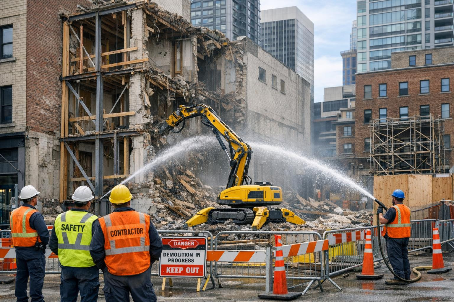 Urban demolition presents a unique set of challenges that require meticulous planning and execution. The proximity to other structures, the presence of civilian