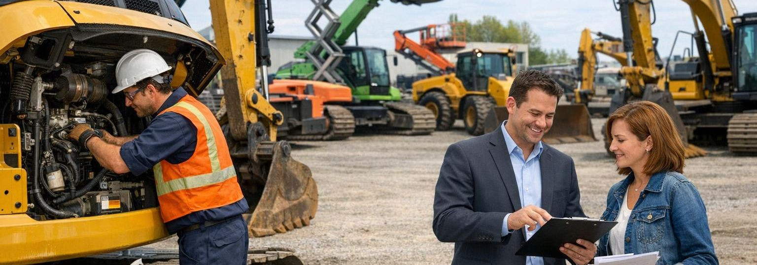 Terviklik masinalahendus, mis hoiab ehituse sujuvana 
  Täislahendused ehitusele  ühendavad uued ja kasutatud  ehitusmasinad , paindlikud  finantseerimine võima