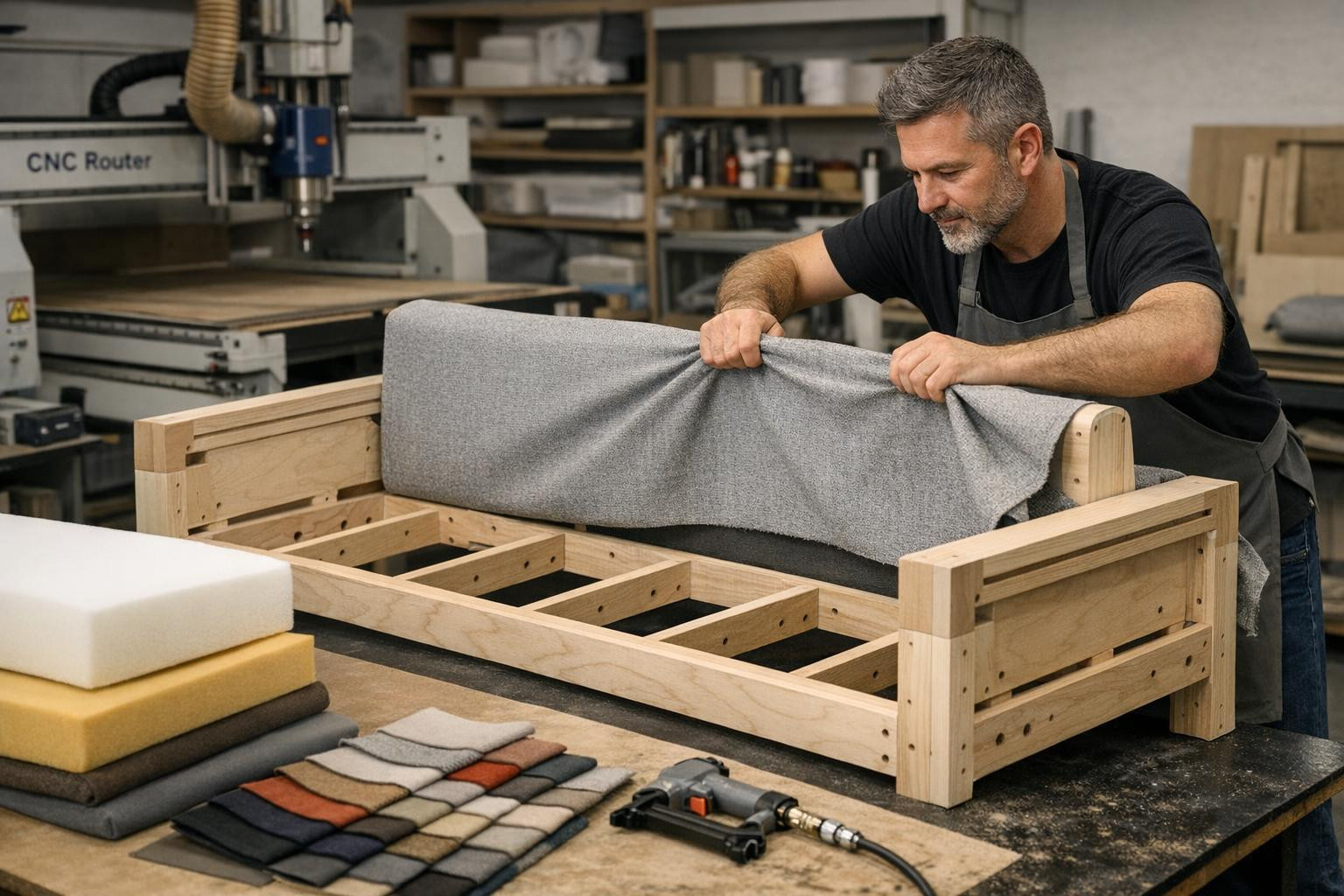 Pehmemööbel , mis ühendab mugavuse ja kestvuse, tõstab ruumi väärtust nii kodus kui ärikeskkonnas. Täispuidust karkassid, kvaliteetne mööbli polsterdus ja kaasa