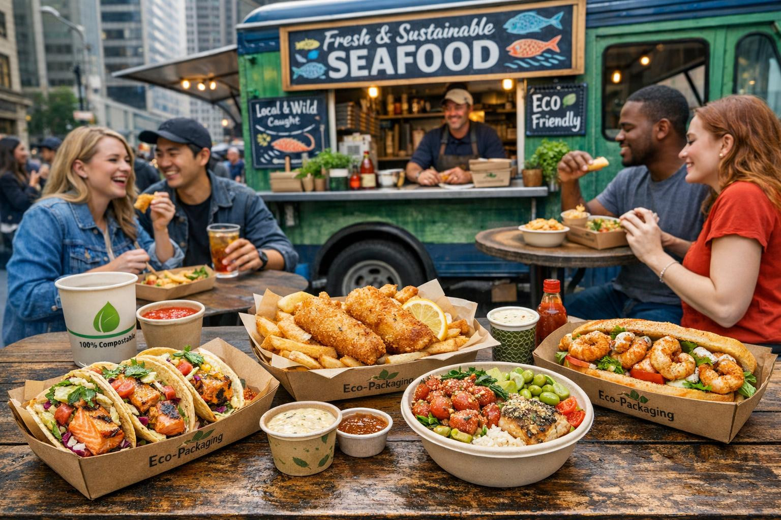 In the bustling streets of metropolitan areas, where the aroma of gourmet food fills the air, JAPIKREETA OÜ's food truck stands out as a beacon for fish lovers.