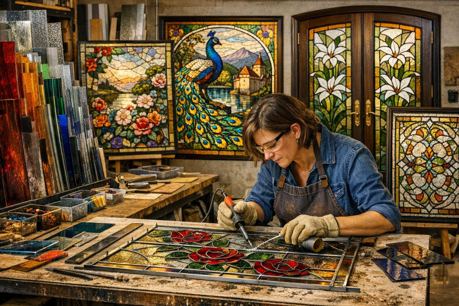 Glasswork and glass paintings - architectural and decorative solutions    High-quality glasswork combines aesthetics and structural strength: detail-rich glass 