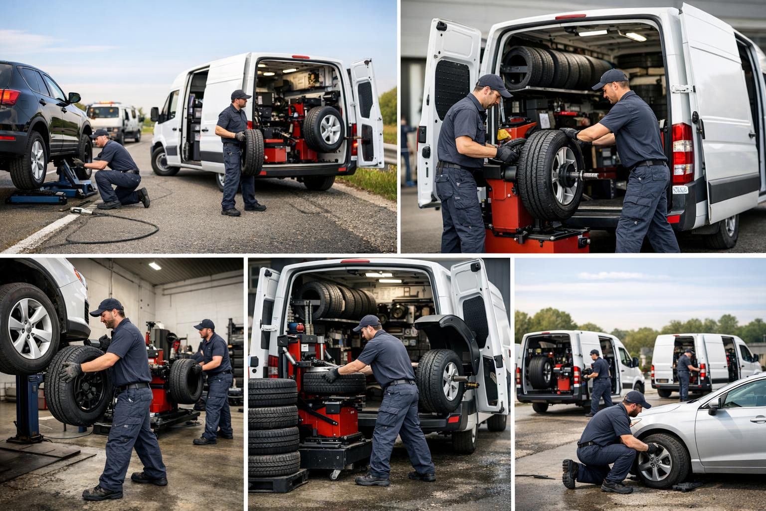 24-hour mobile tyre assistance  brings a fast and professional solution to the workplace, ensuring a safe and continuous journey both in the city and on the roa