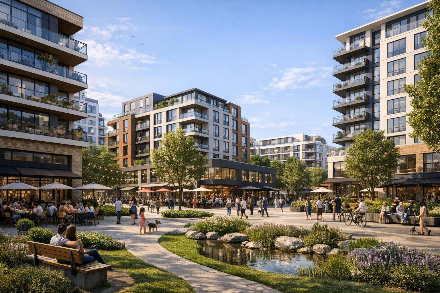 A healthy real estate solution   combines residential solutions for people, modern business areas and professional sales and administrative support. The service