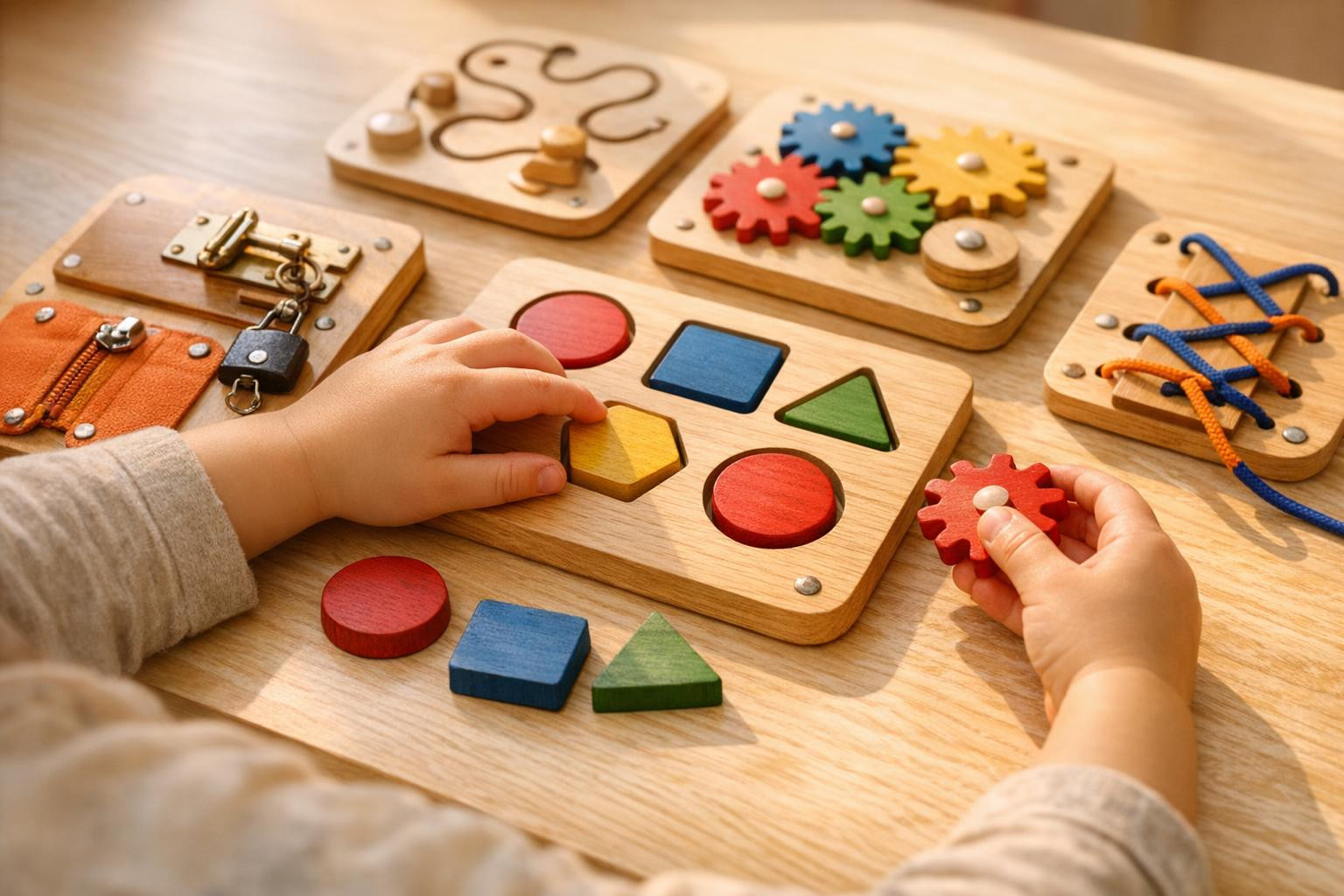 Penomotor kit  combines game-developing activities and practical exercises that help improve the child\'s hand-eye coordination, finger accuracy and concentrati