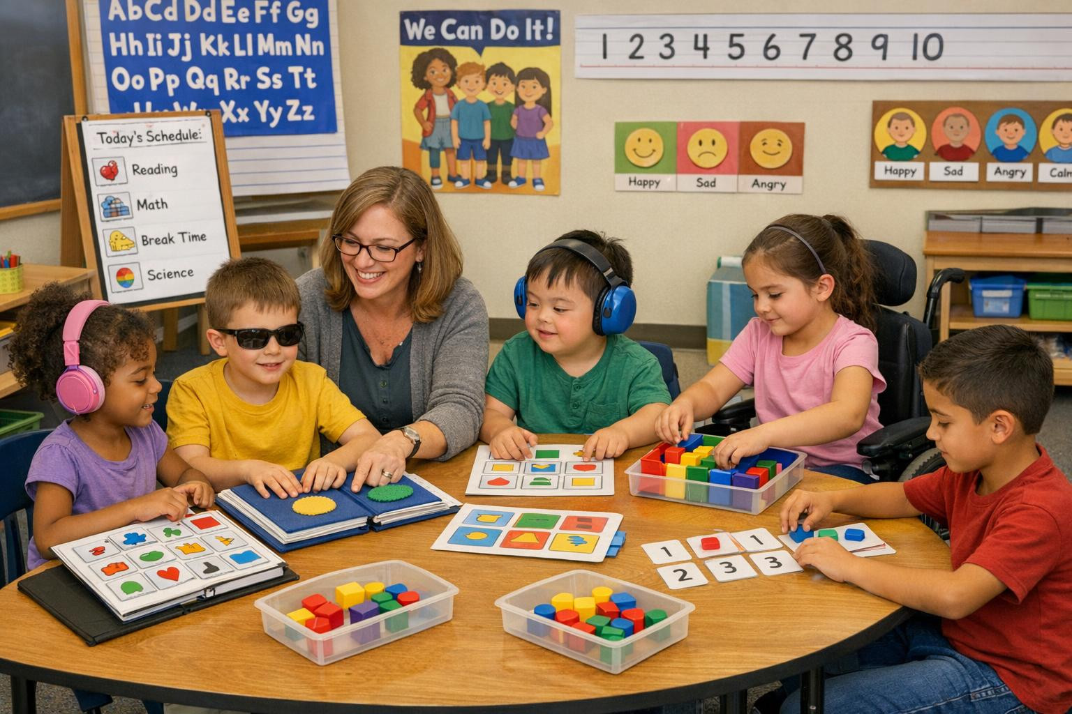 Adapted study materials and guidance materials  create a clear, practical and results-oriented framework that will help students with special needs learn more e