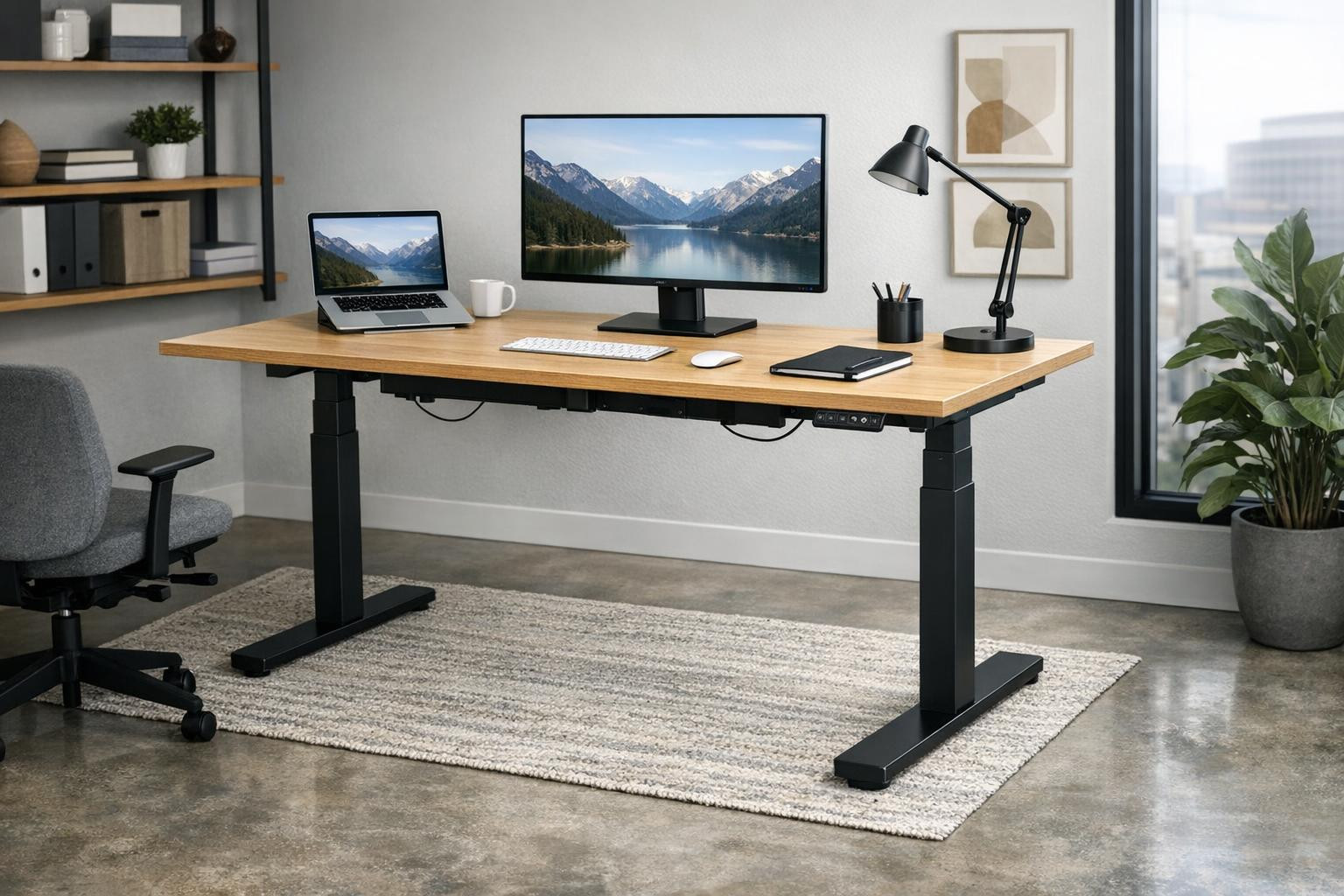 Changing the order of work is now convenient: ergonomic adjustable tables  Electric tables and manual tables provide an opportunity to easily change from sittin