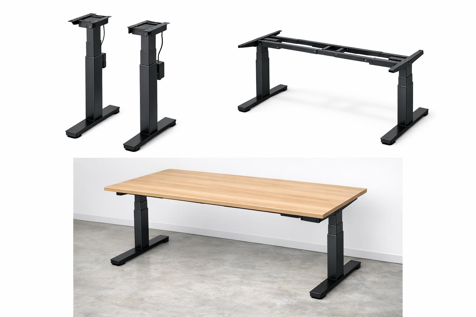 Regulated table frames and legs  offer a flexible and durable solution that allows you to create a suitable working or corner surface. The modular frame is suit