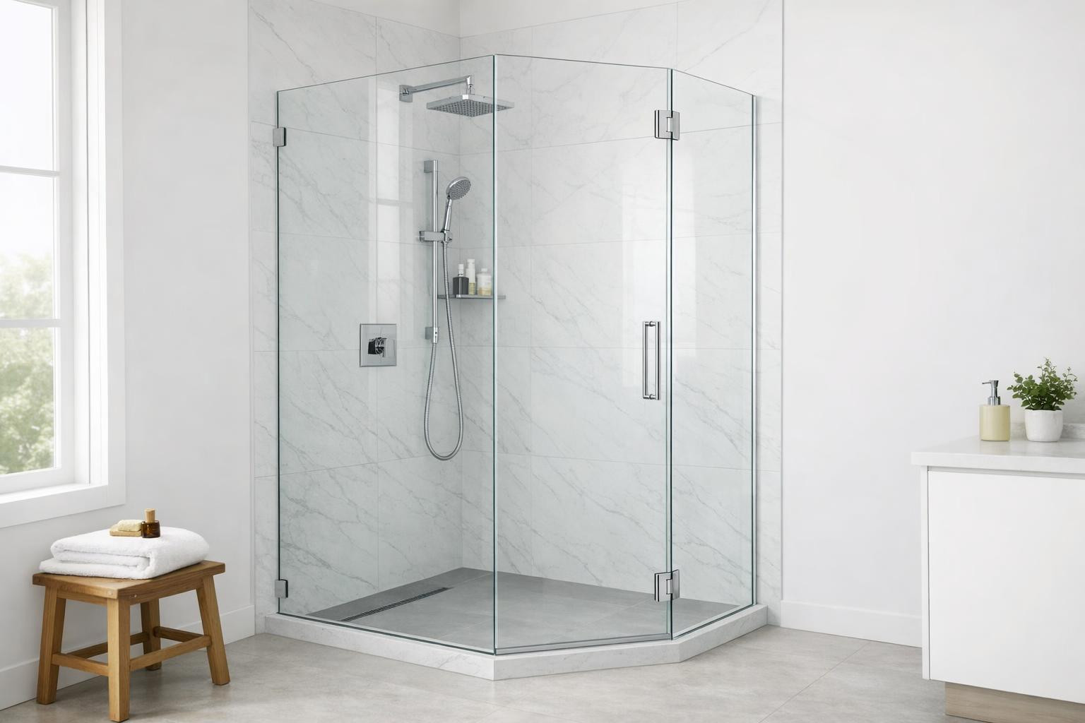 Adapted shower angles that match exactly your room size Adapted ...