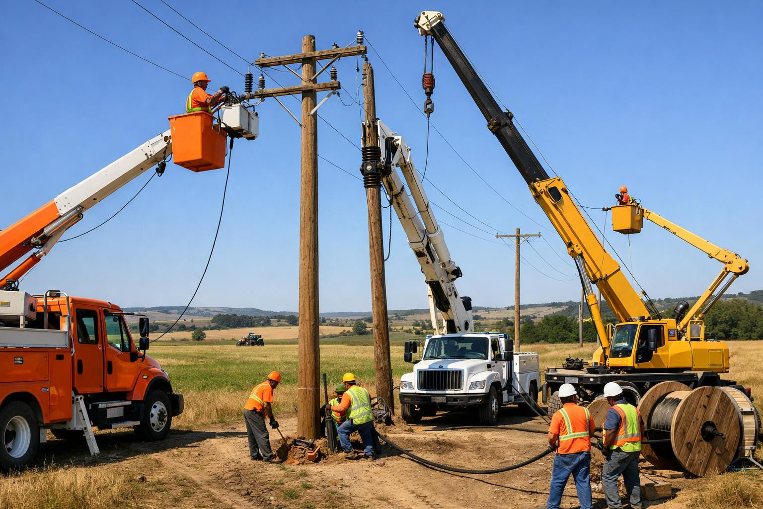 Reliable airline construction ensures stable power supply and reduces the risk of disruptions in both the public and private networks.  Focus on durable structu