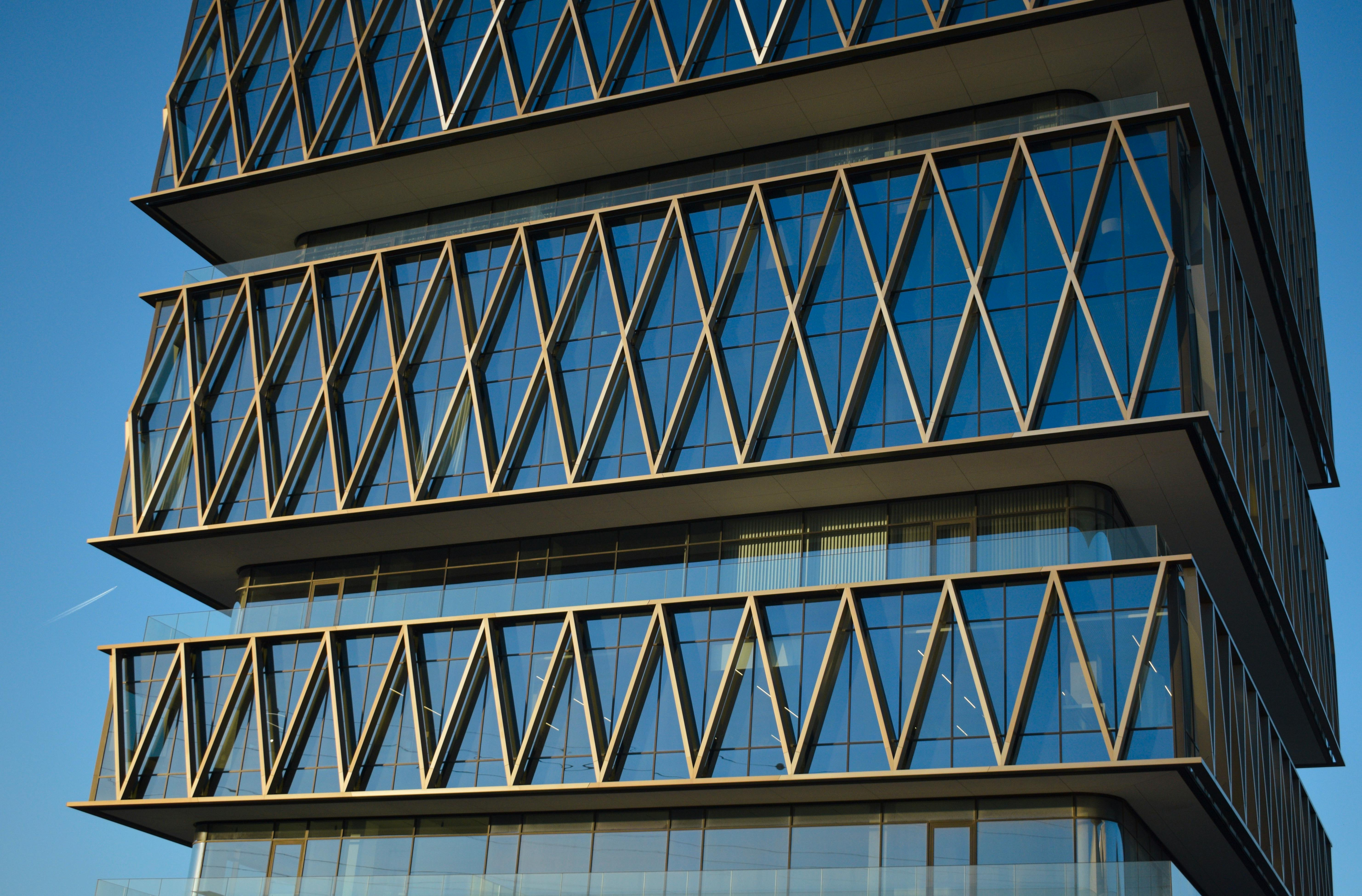 Full facade solution   that combines durability, modern design and sustainable energy use. Aluminium windows and glass facades are manufactured as tailored prod