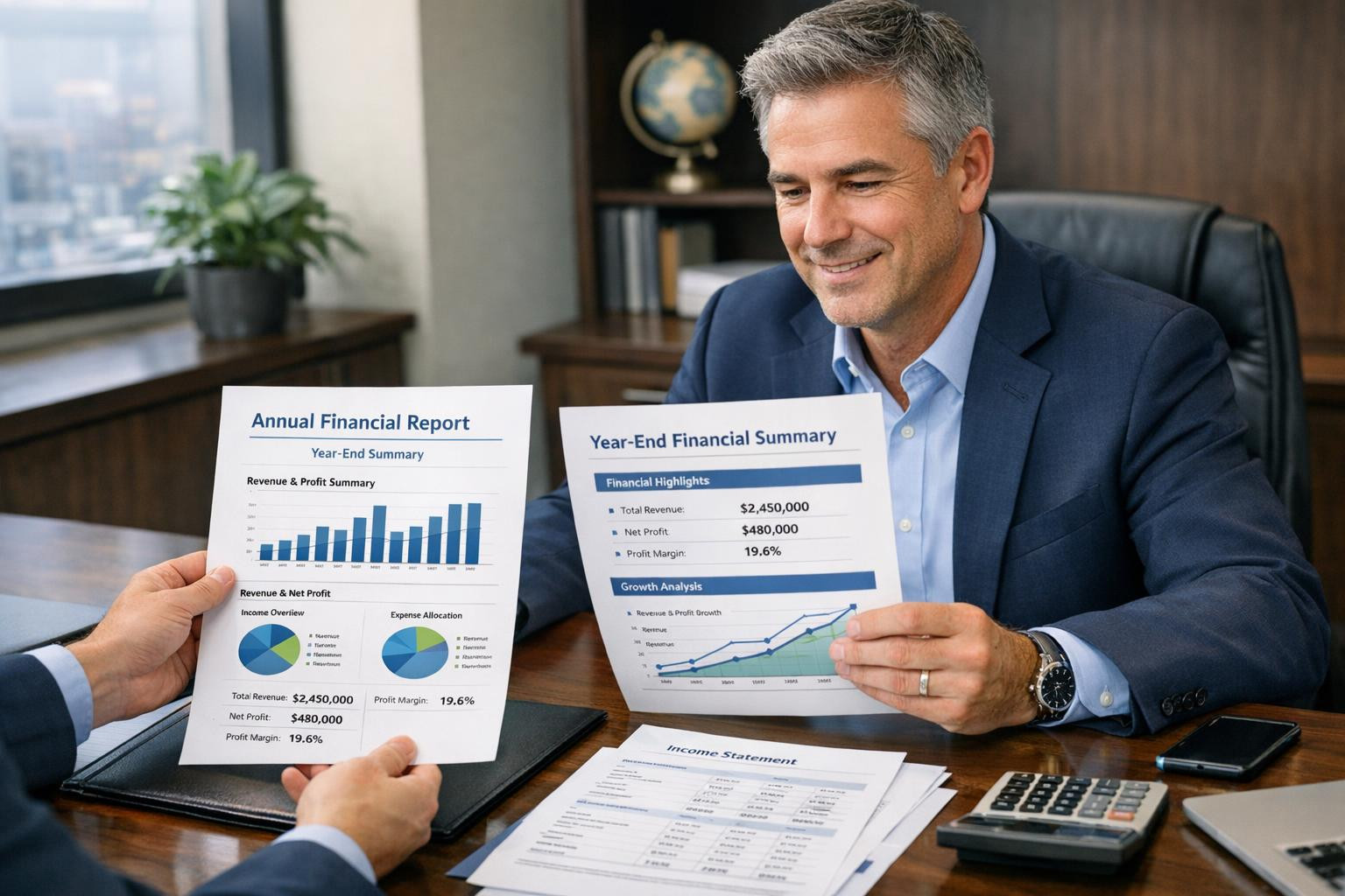 Annual reporting provides a properly prepared annual report and ...