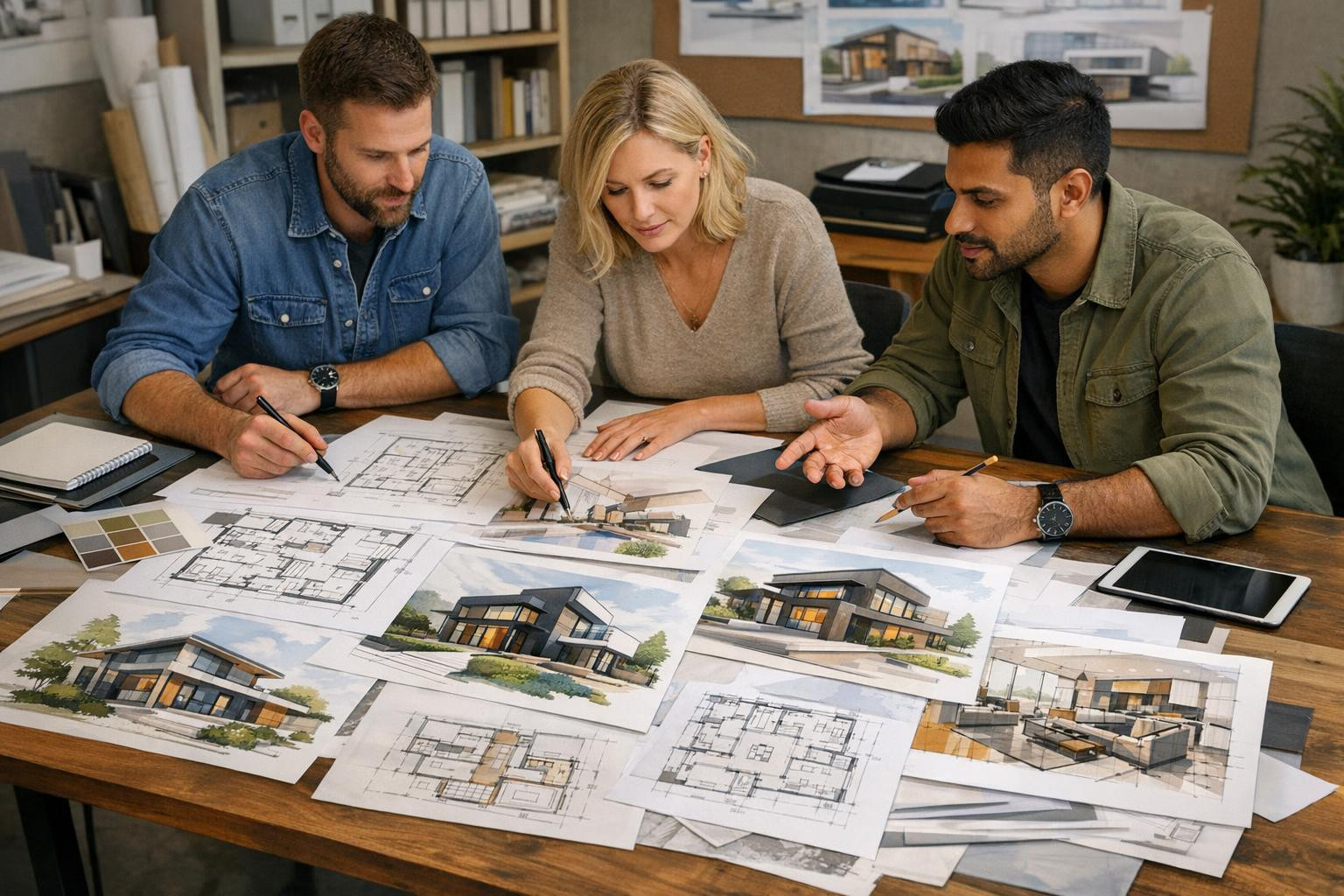 Creative and effective architecture   < Architectural projects  combine aesthetics and functionality to create spaces that work from both a human and a const