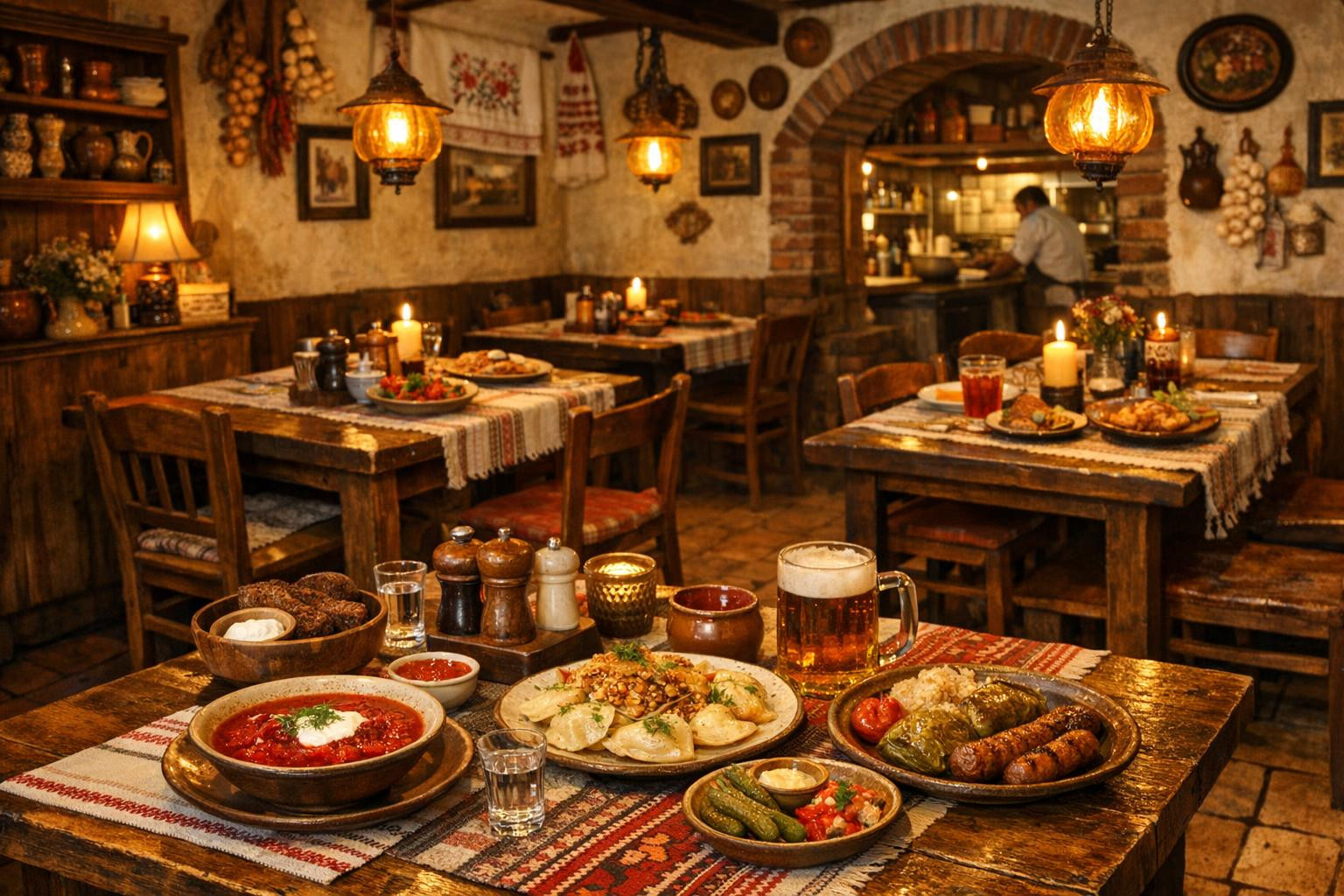 Warm welcome and real taste experience    Authentic Ukrainian cuisine  brings traditional and home-made food to Mikitamäe, inviting both residents and guests to