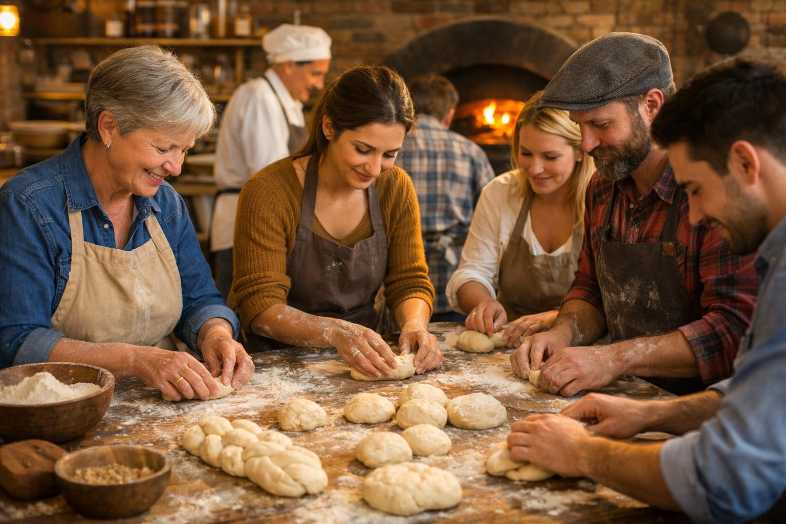What does a baking workshop offer?    Baking room  brings practical and fun experience to a cat shop: step by step with guidance,  self-made kringel  is prepare