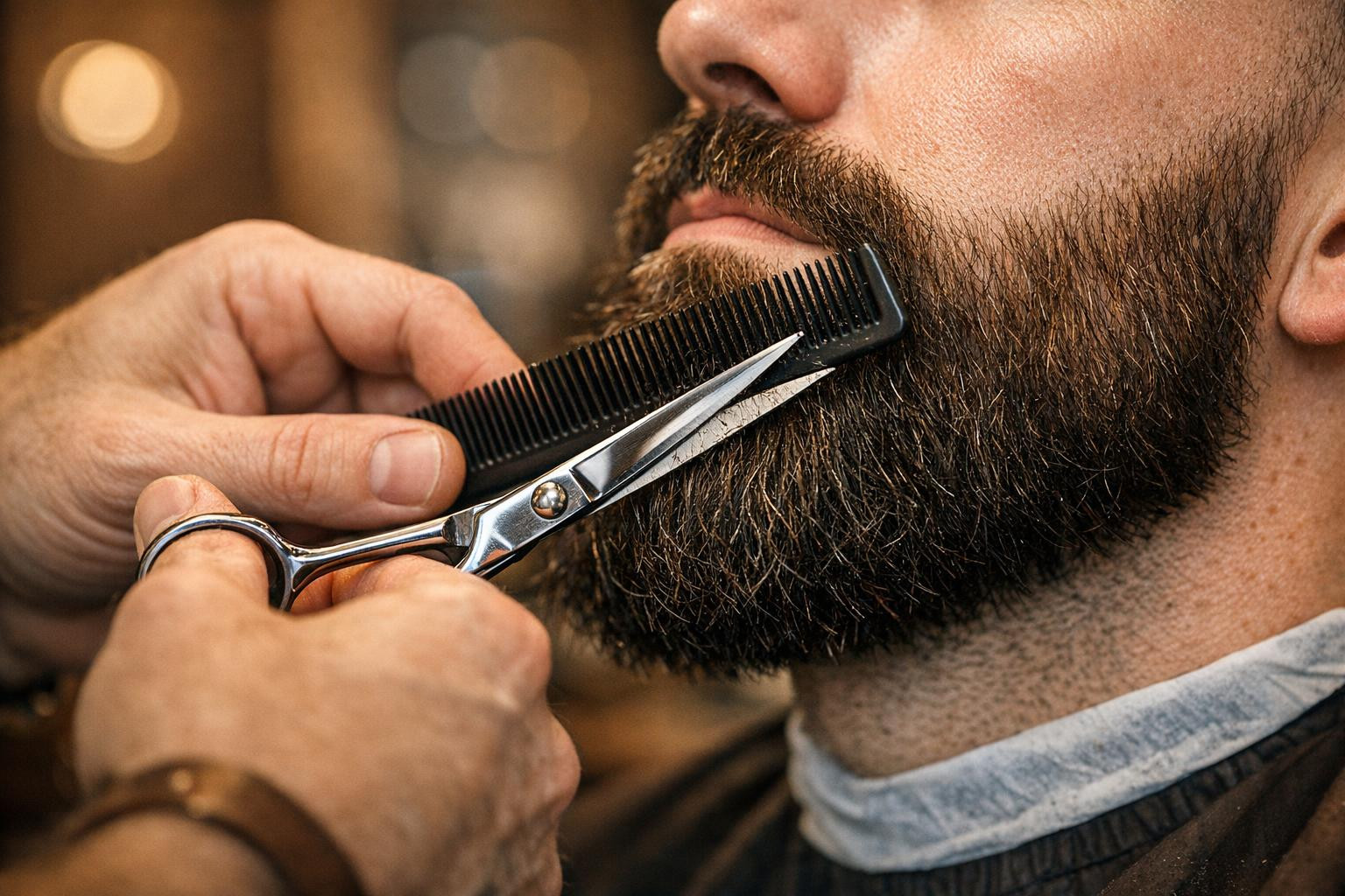 The perfect look is based on a treated beard.  Professional beard care combines precision, care and style to achieve a clean and confident look. Suitable for an