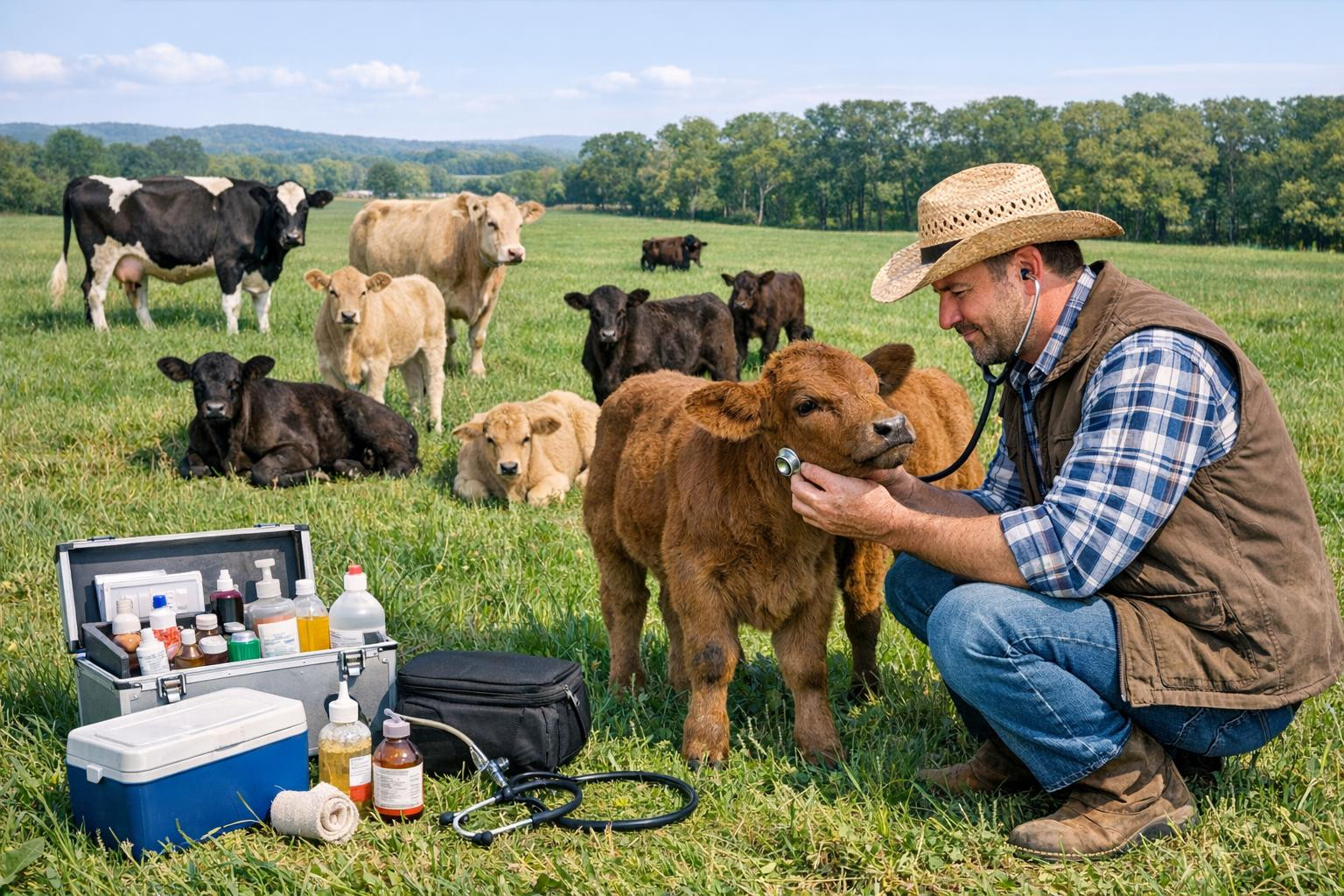 Beef farming and livestock management  combines strategic breed selection, effective breeding and scientific-based herd care to grow healthier and more lucrativ