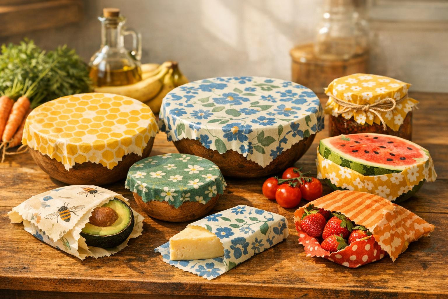 Beewax kangas is a nature-friendly alternative to a single plastic ...