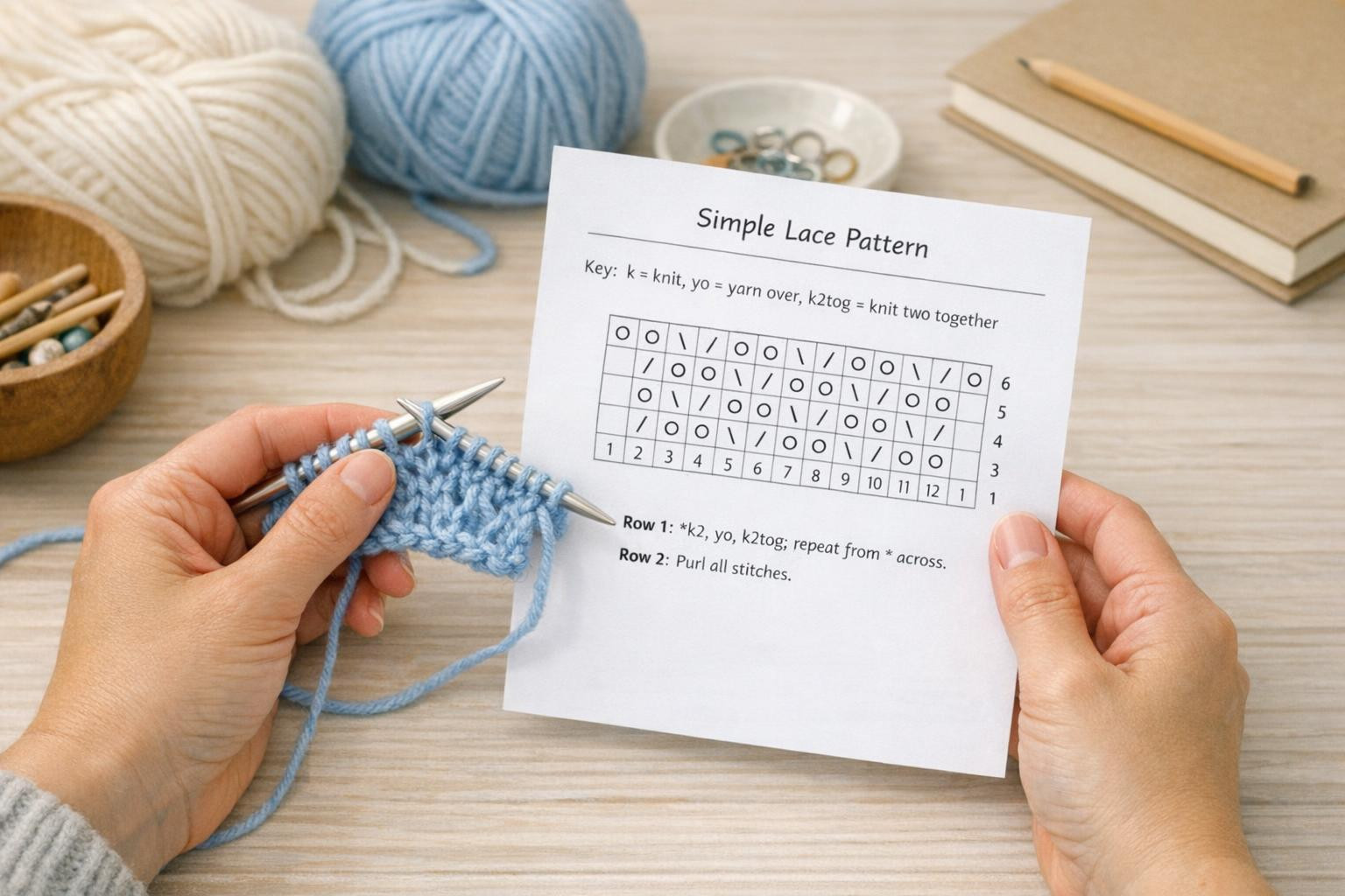 Discover a simple path to lace knitting    < Privacy-friendly lace patterns  are a carefully selected set of simple lace patterns containing  clear language 