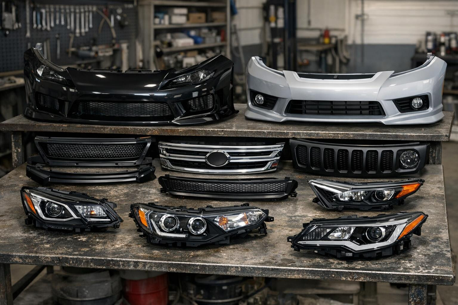 Body parts , fires and base gratings designed to restore the car ...