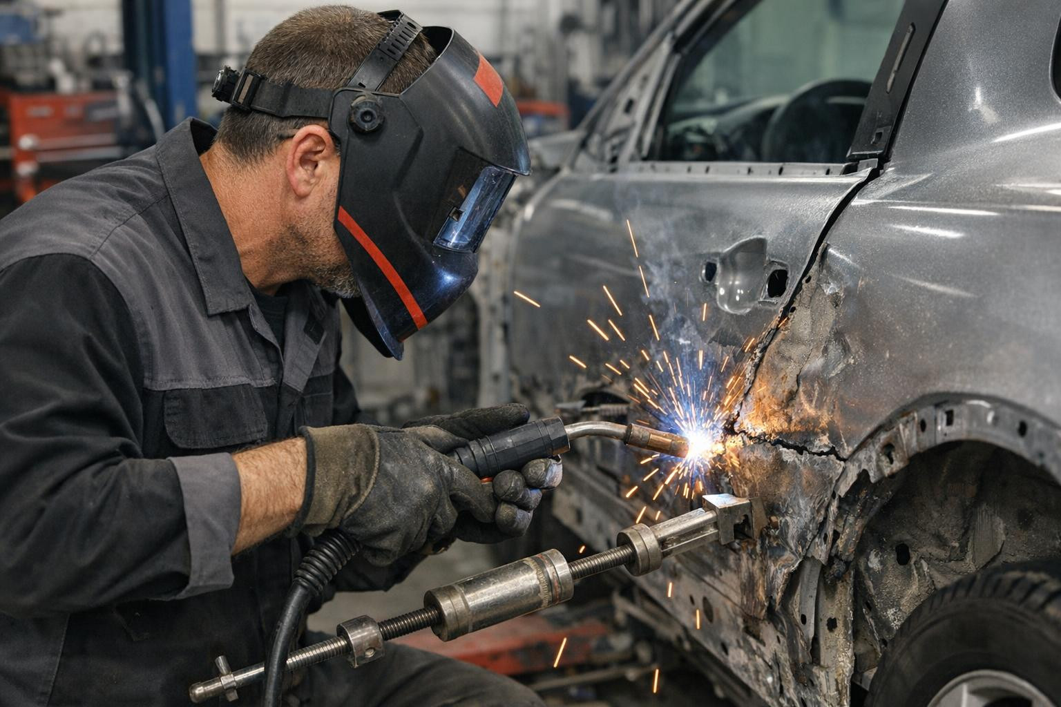 Correction - fast, accurate and reliable restoration    Complete repair of the bodywork after the accident ensures structural and aesthetic restoration of the v