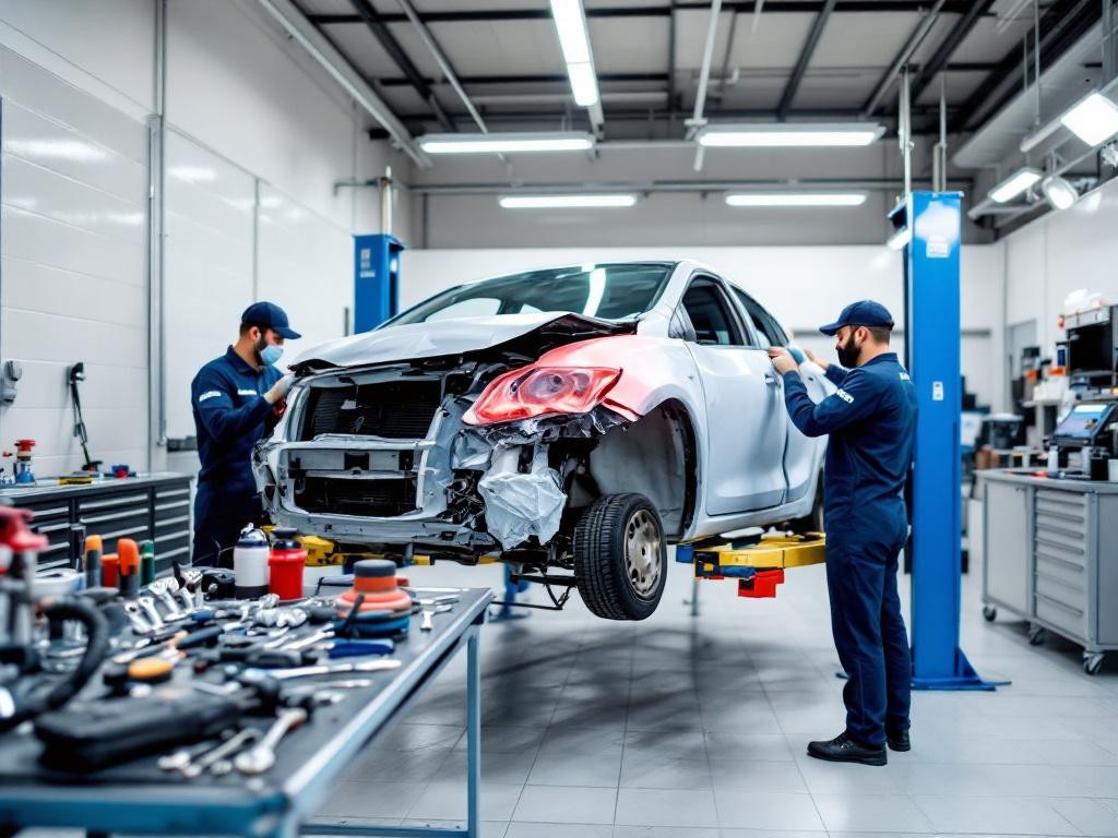 Where precise bodywork works: structural repairs and restoration of appearance     Body works  restore the vehicle structure and appearance after the accident, 