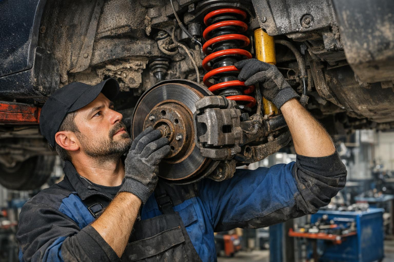 Brake suspension   ensures that each trip is safe, smooth and cost-effective. Profile diagnostics and accurate repairs reduce the wear of brake discs, improve d