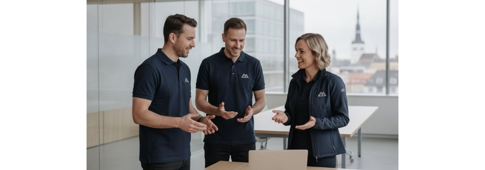 Branded workwear with a logo    is much more than a company uniform. It is a mobile advertising platform, a symbol of professionalism, and an effective way to s