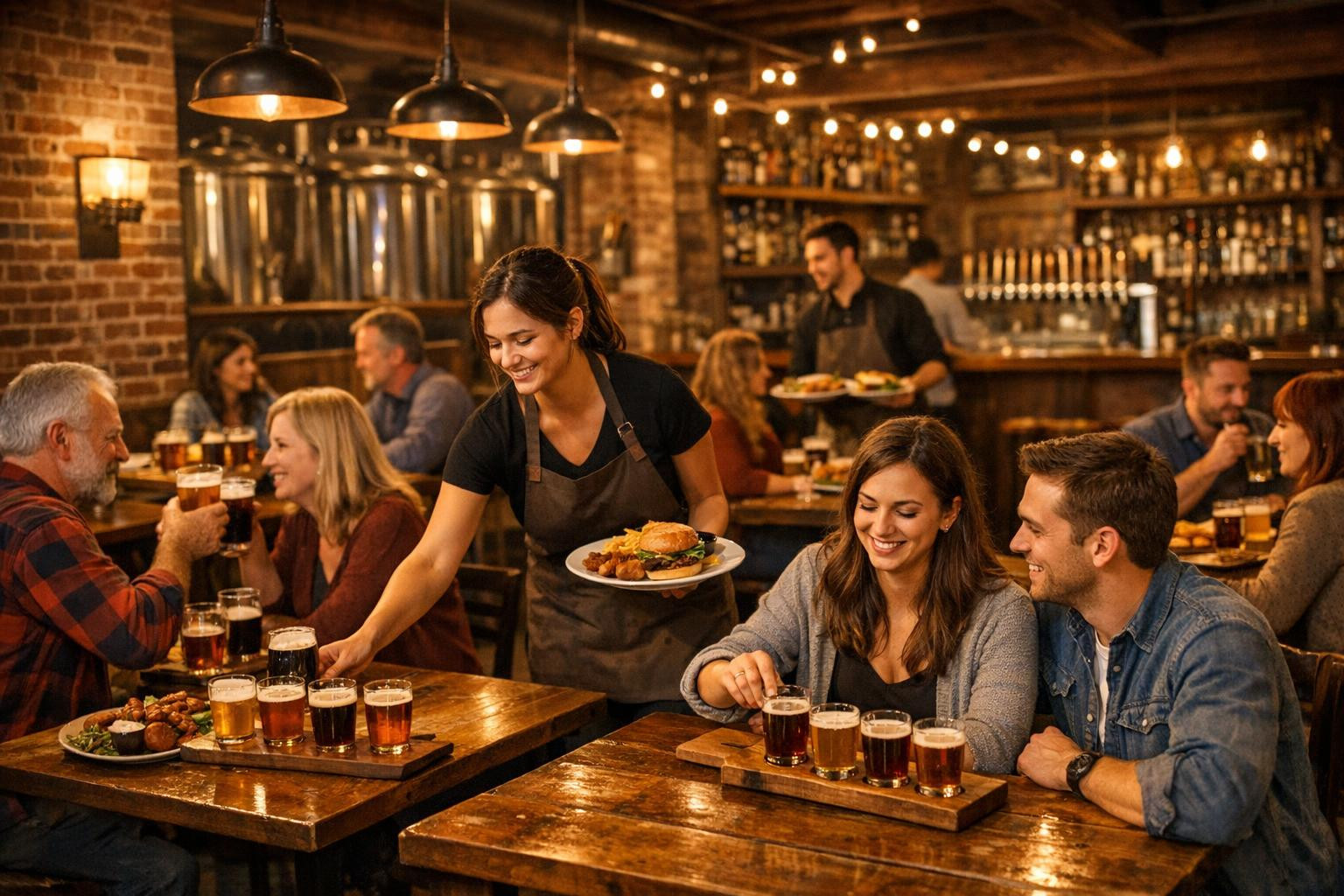 Brewhouse restaurant - place     Brewhouse restaurant  invites you to discover a friendly atmosphere where a large selection of beer meets dishes made from loca
