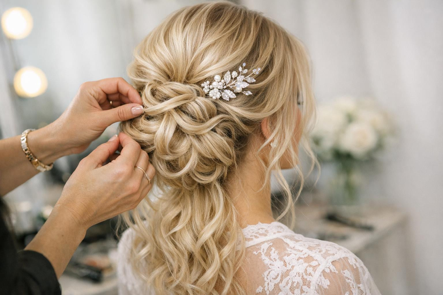 Elegant and long-lasting bridesmaids' hairstyles and festive hairstyles ...