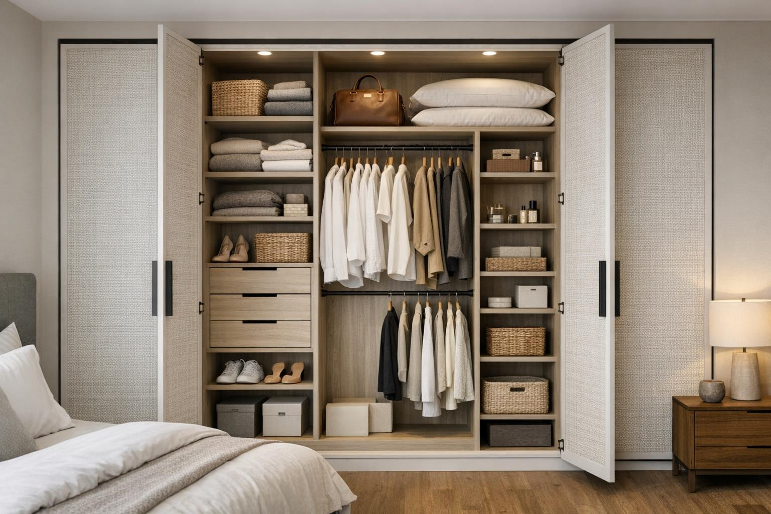 Make your home more functional and beautiful    < The built-in wardrobe  is the perfect way to maximize space, reduce confusion and add an elegant, endless s