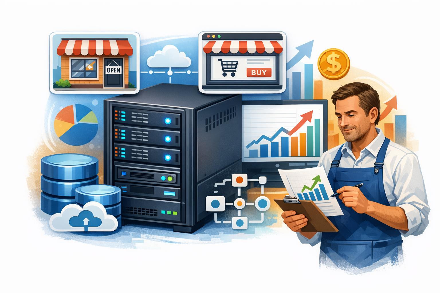 What is the Business Package?    The Business Package  is a fully-fledged business accommodation solution that combines  large storage space , high reliability 