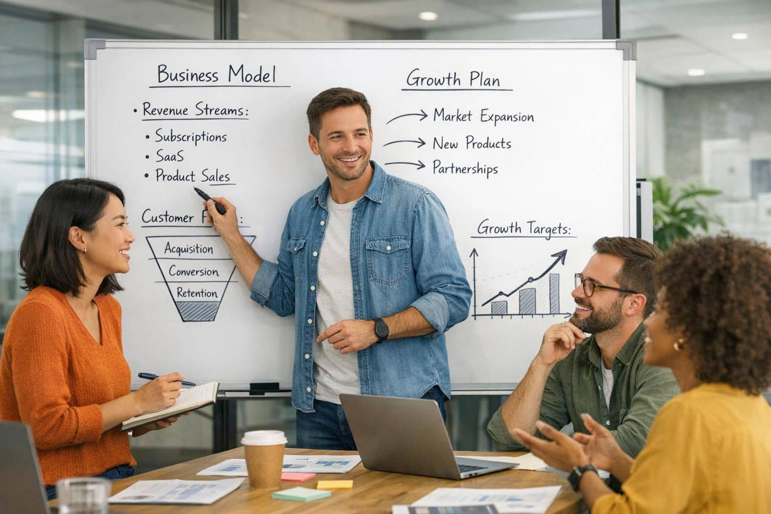 Clear business strategy and action plan combines vision with real ...