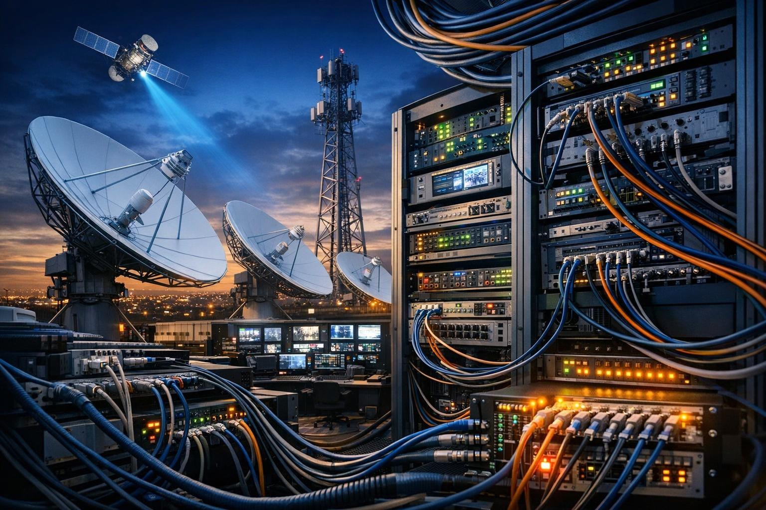 Full distribution solution on cable and satellite networks < ...