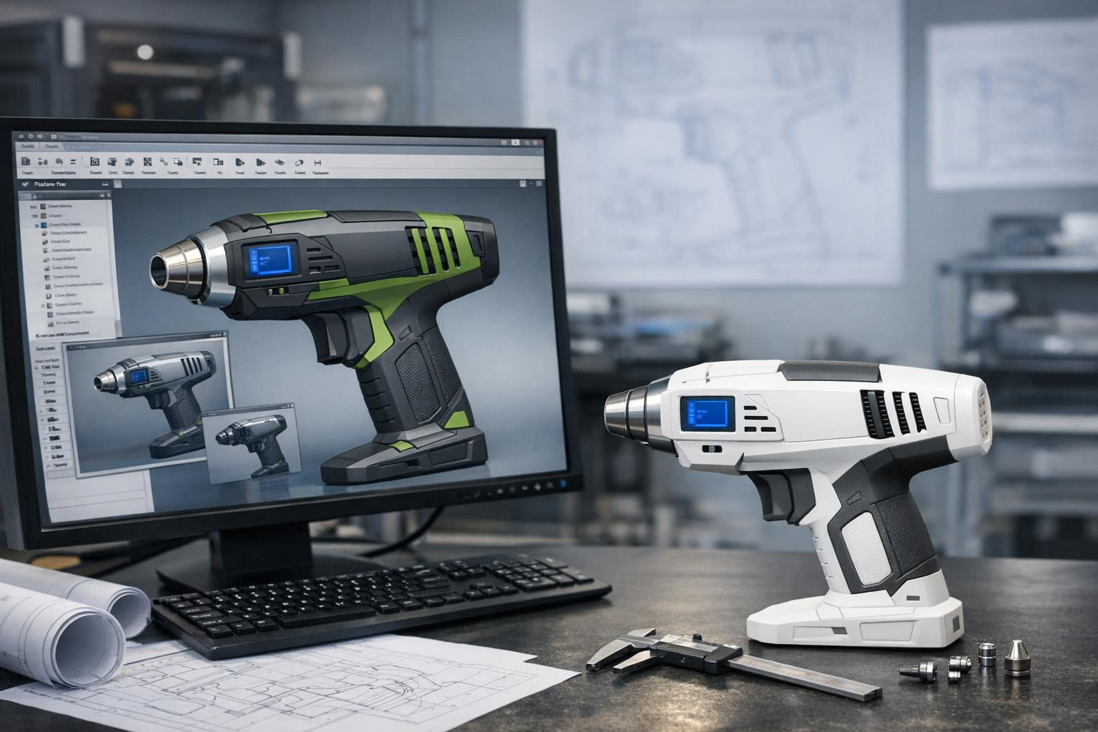 CAD design  and  3D modelling  allow rapid realisation of ideas by reducing development risks and shortening market entry times. Visualisation clearly and accur