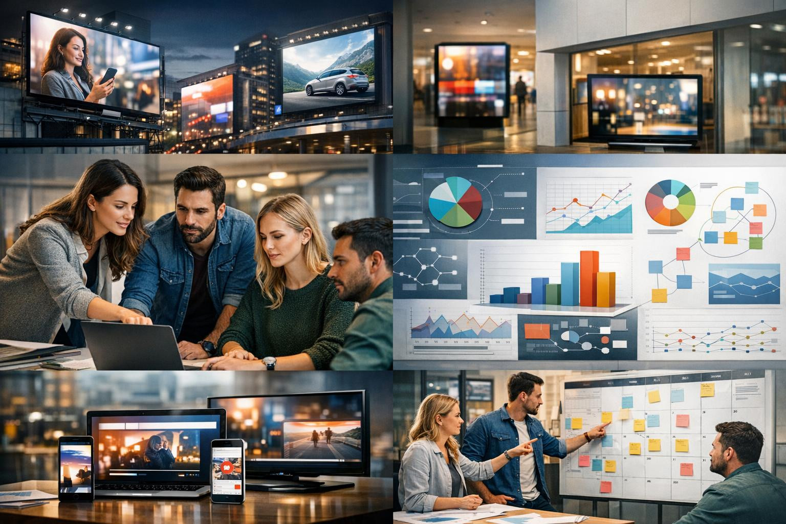 How to achieve more results with less budget     Campania management   combines strategic  media planning  , accurate  media purchasing   and continuous optimis