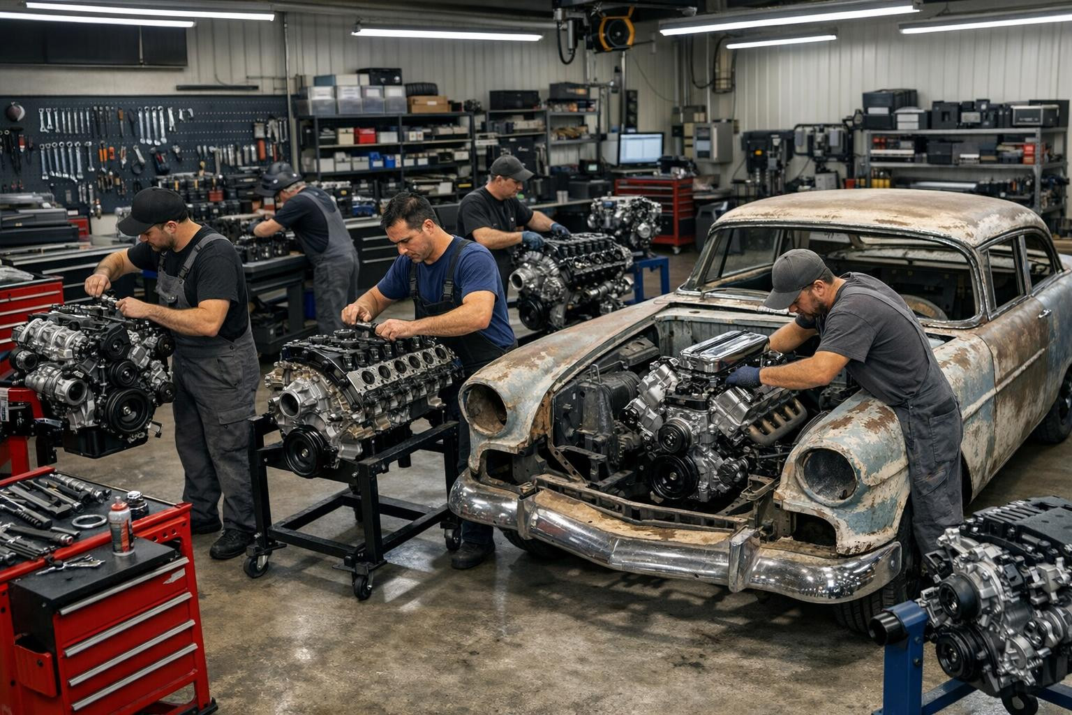 Full service from engine repair and restoration combines accurate ...