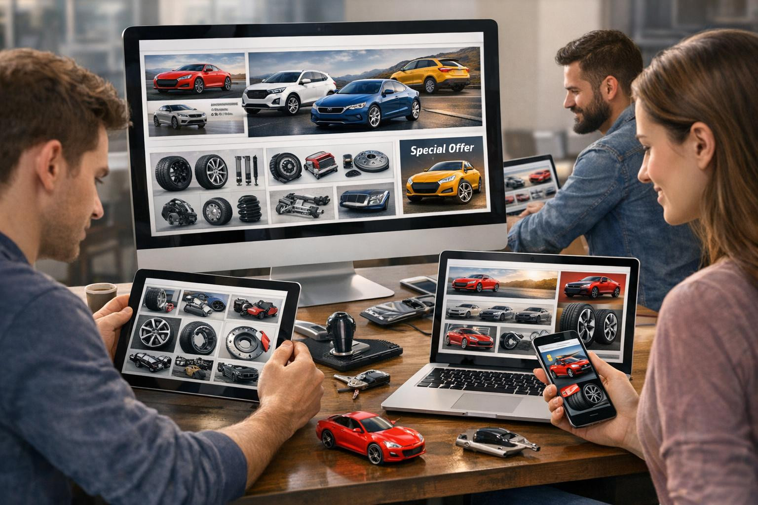 The car market in Estonia  brings together the most important in the Estonian vehicle market: a clear overview of car advertisements, high-quality spare parts a