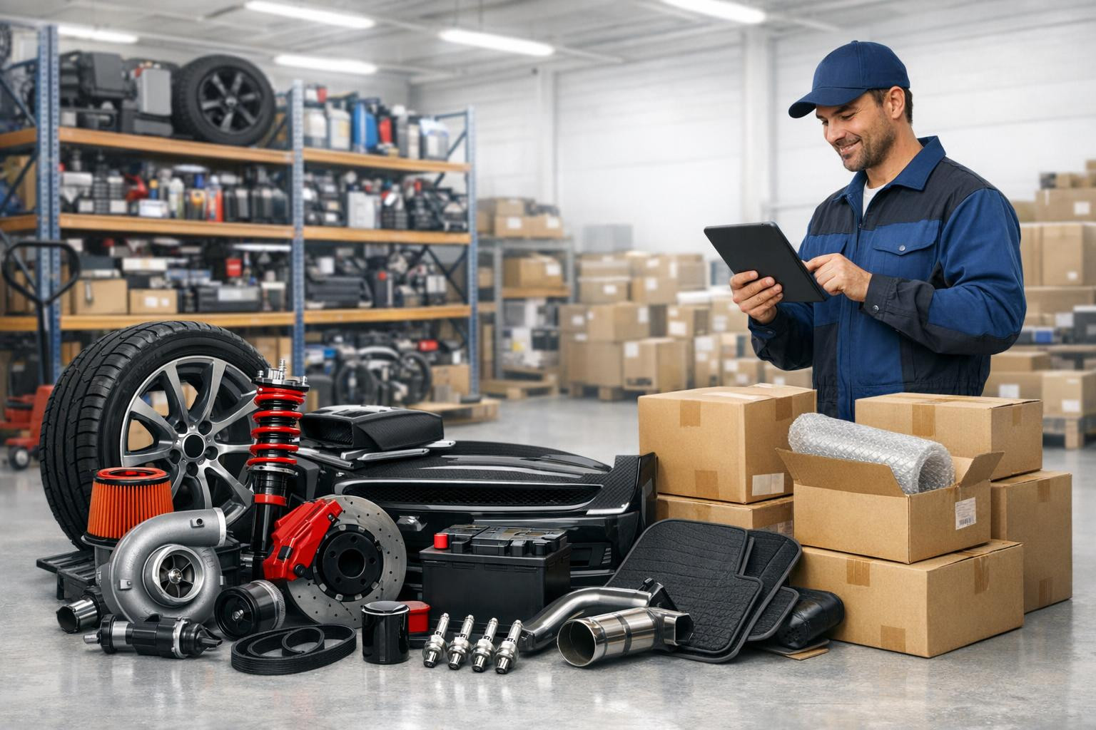 Reliable equipment for each vehicle and workshop.  A wide range of original spare parts to special professional spare parts and practical car accessories ensure