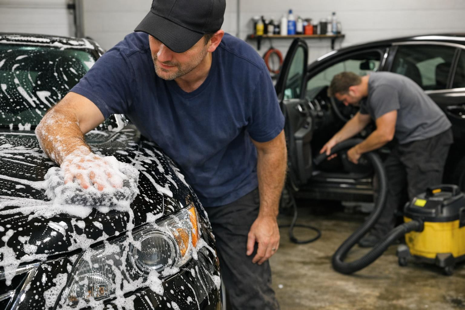 Car wash and salon cleaning  ensures fast, thorough and long-lasting maintenance of the vehicle’s exterior and indoor climate. Professional hand washing removes