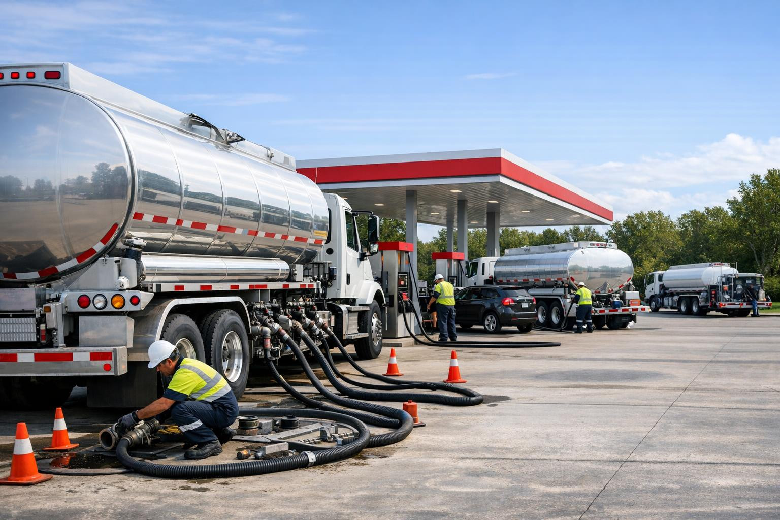 Supplies of automotive gasoline provide companies and service ...