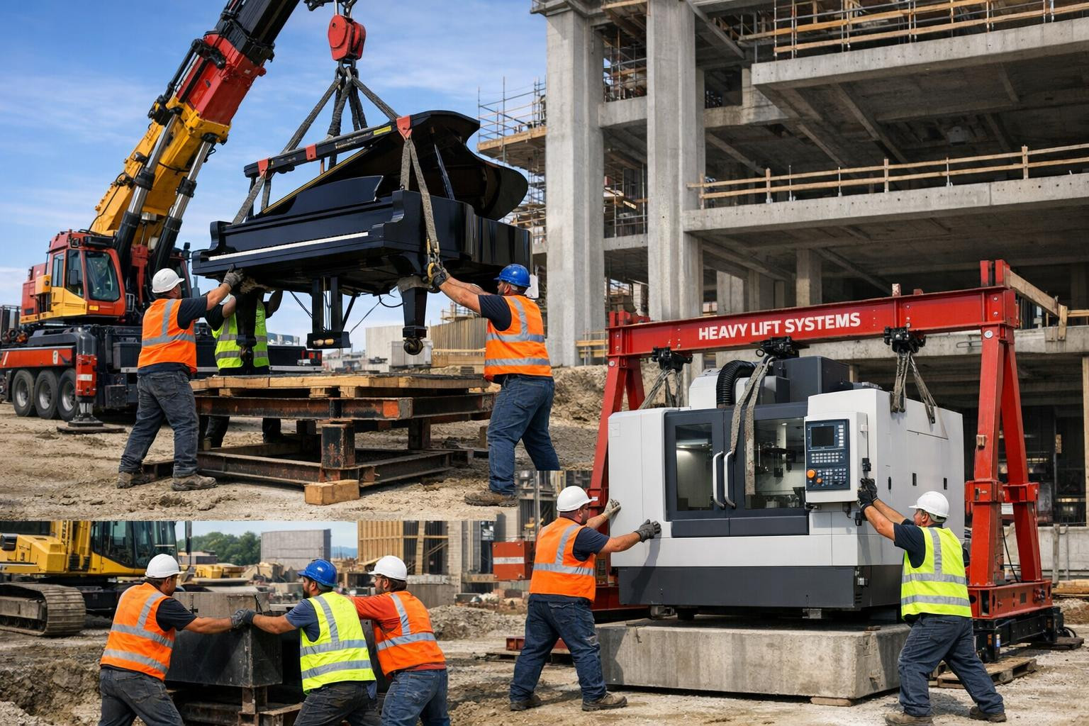 The transport of heavy goods   provides safe and efficient transport and installation of objects weighing more than 100 kg using special equipment and a trained