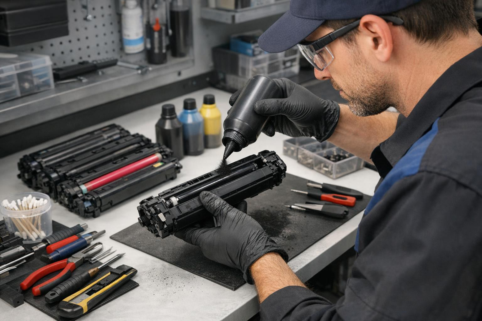 What is the cassette filling and why it works     Cassette filling   offers a good and reliable alternative to buying a new cassette. Professional   ink filling