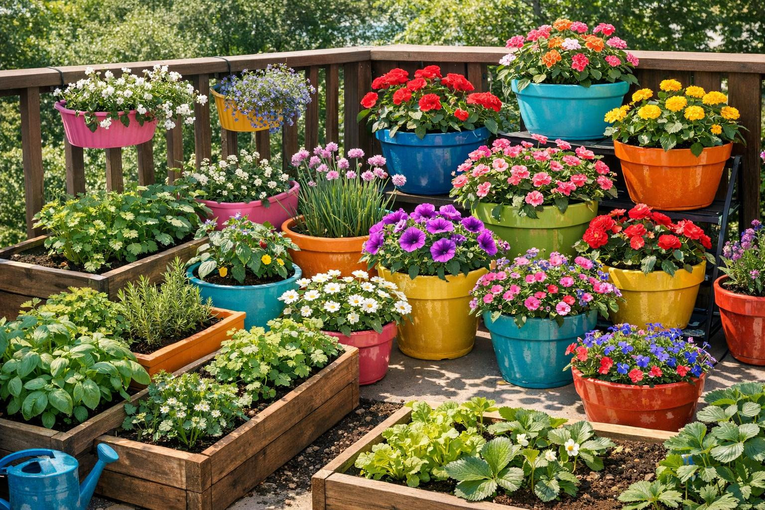 Green balcony and fruitful garden corner fast: offered Planting ...