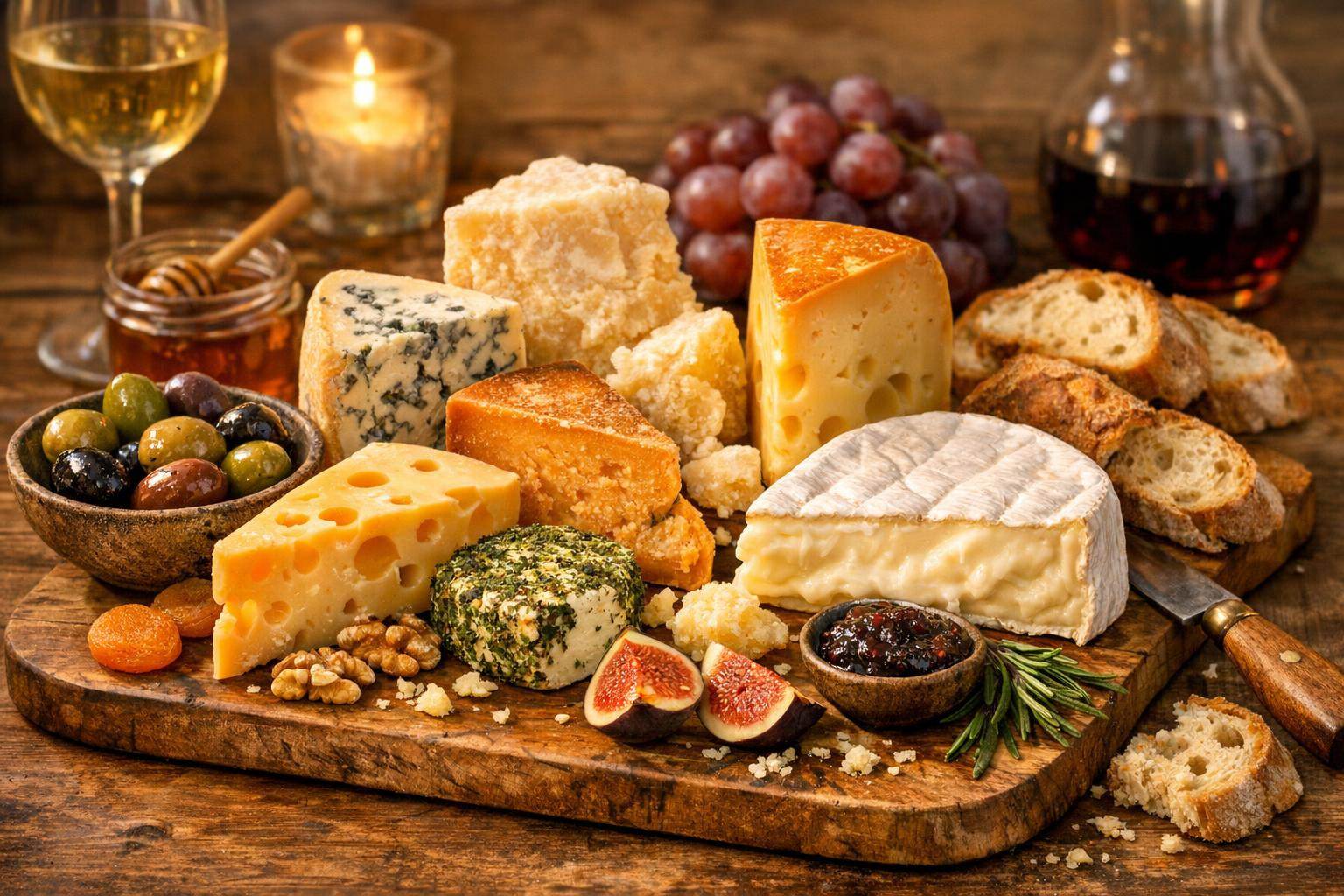 With a wide range of European cheeses and special cheeses ranging from blinding soft texture to intense steel hardness, it is possible to create memorable taste