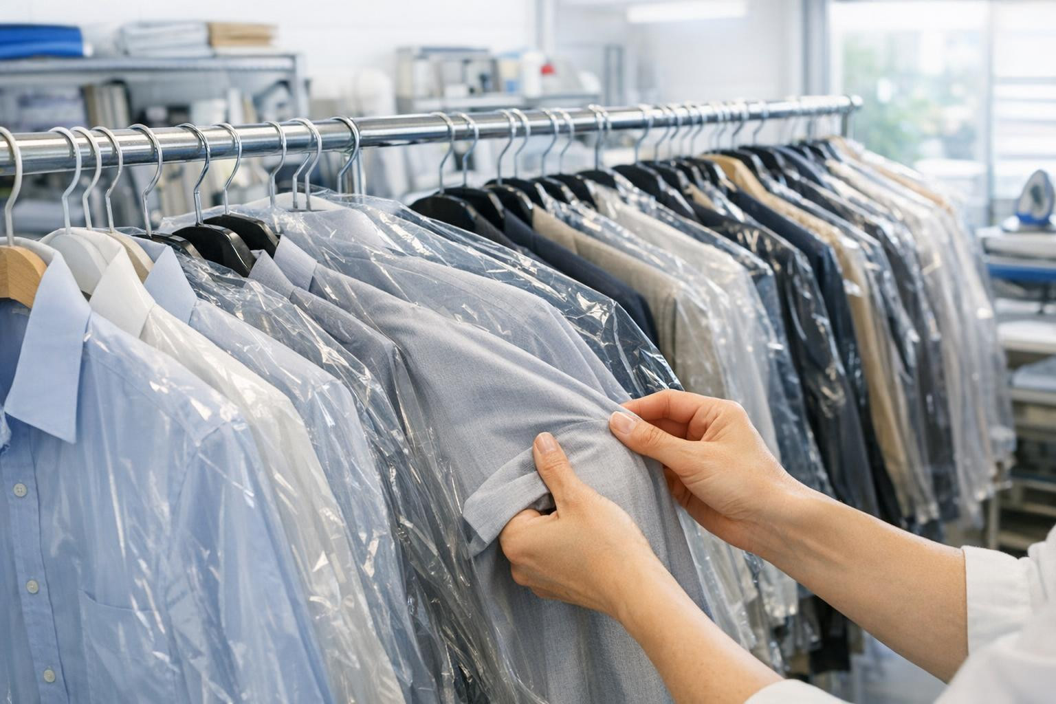 Chemical cleaning, which restores the freshness of the clothes ...