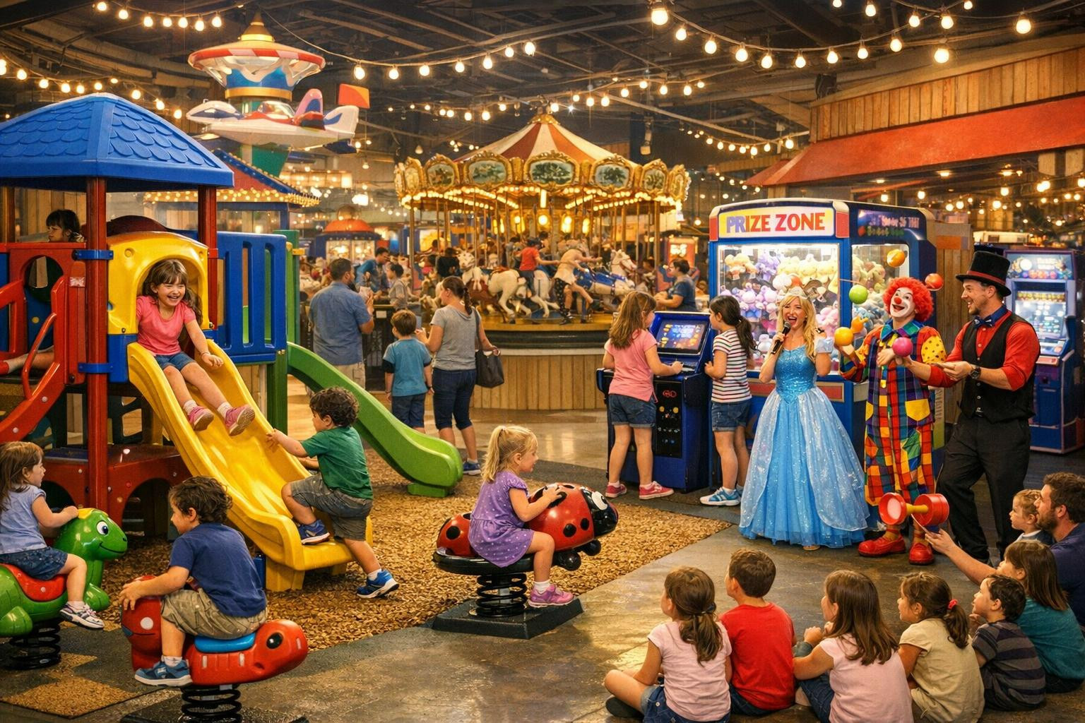 Children’s playground combines security and joy by providing ...