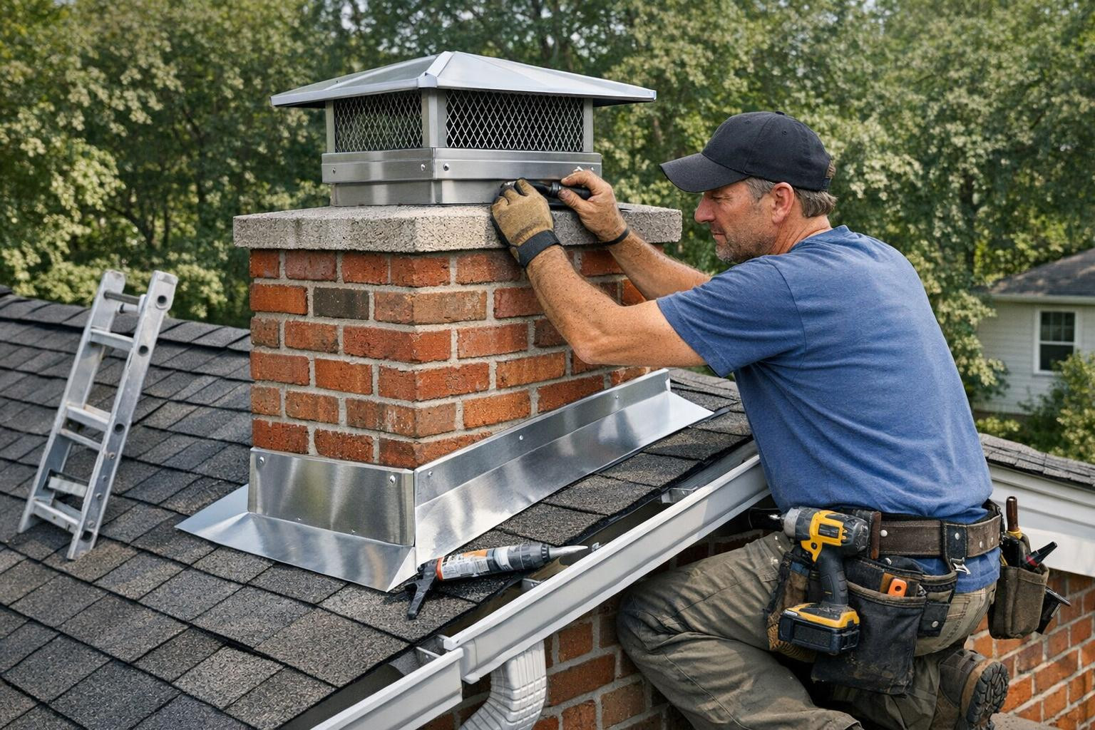 Silver and drainage works that provide a firm protection and a constant value     Silver finishing   and professional installation ensure that the chimney and r