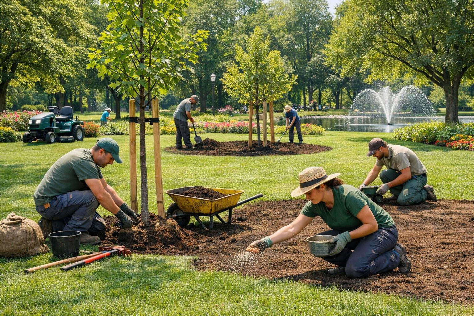 A comprehensive solution for green appearance and convenience of use     The management and planting services  offer professional planning, planting and regular