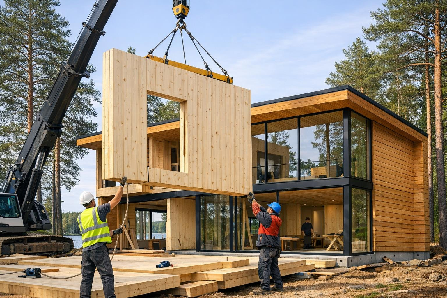 CLT-element houses connect the speed of modern architecture and ...